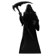 Bucherry 6.6Ft Grim Reaper Cardboard Cutout Halloween Party Decor Standup Lif...