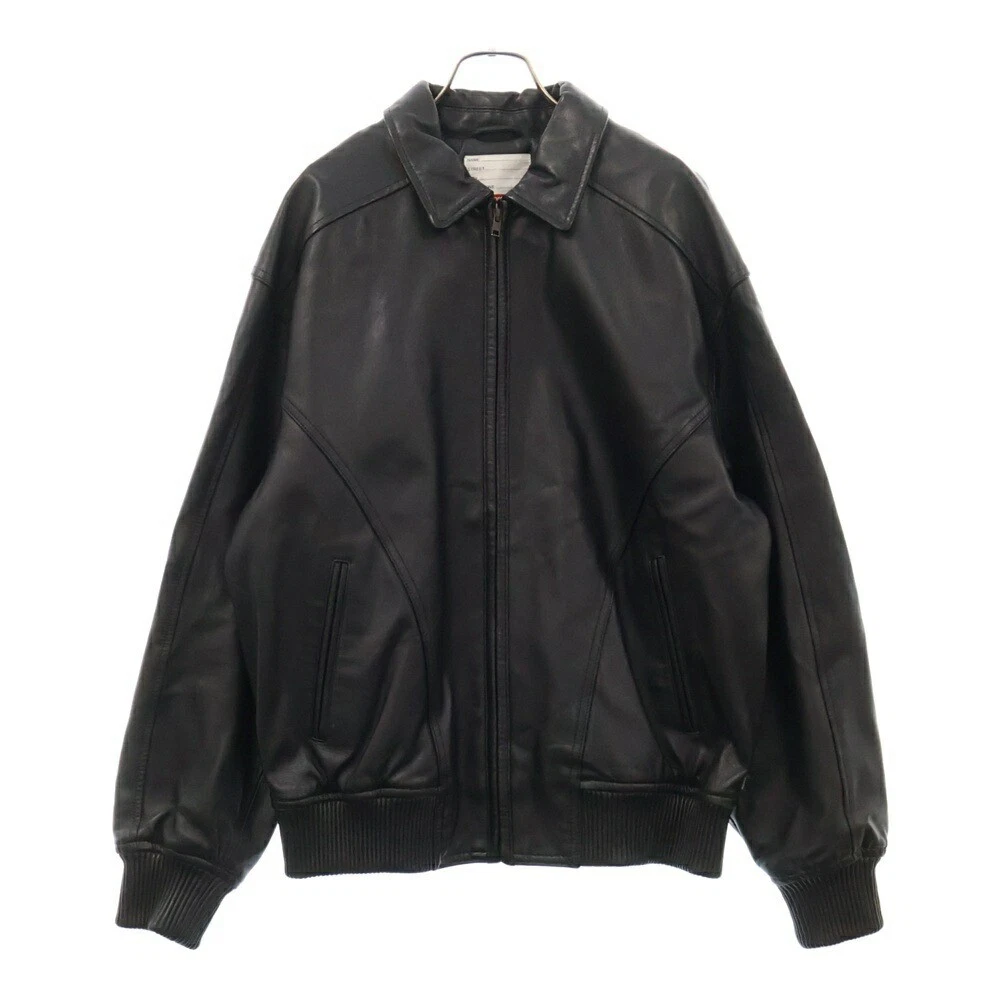 Veste en cuir avec logo arc clouté Supreme taille M 18Ss arche simple FkR63