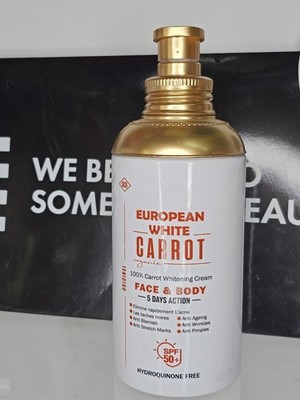 Europäische weiße KAROTTE Bio Whitening Körpermilch. 5 Days ACTION SPF50 500ml X 1