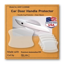 Customized Car Door Handle Cup Protectors - 5pcs Clear Anti-Scratch Film