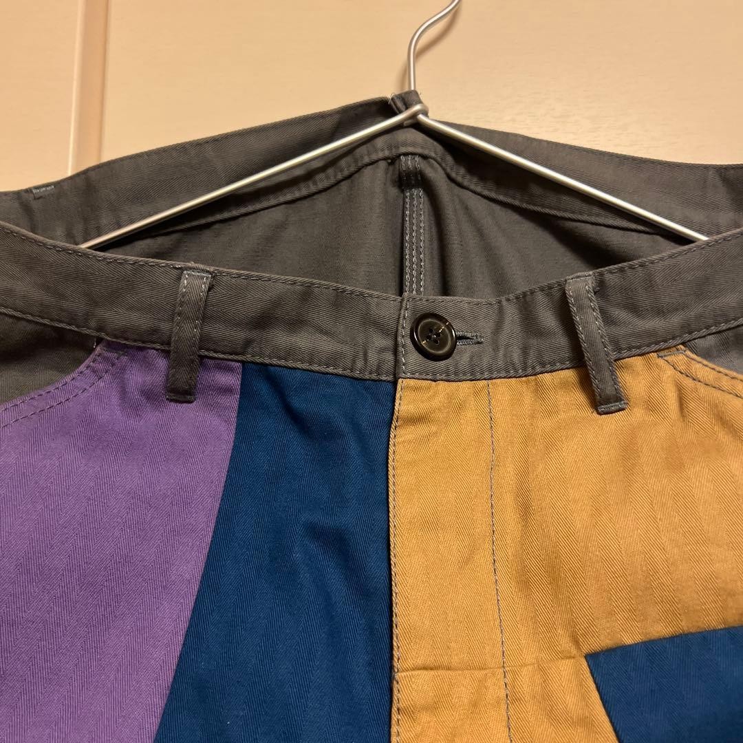Comme des Garcons Patchwork Multicolor Work Pants… - image 3