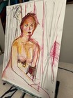 Original Painting Woman 18”x24” Oil Pastel On Paper Studio MRAO Figurative Art — photo 5