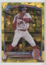 2025 Bowman Sapphire Chrome Prospects Yellow /75 Kristian Campbell #BCP-42 1r25