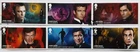 GB 2020 James Bond Used Set in strips ex First Day Cover