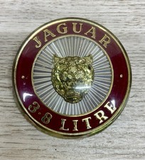 Vintage Jaguar 3.8 Litre Growler Grille Badge S-Type Emblem OEM Replacement Part