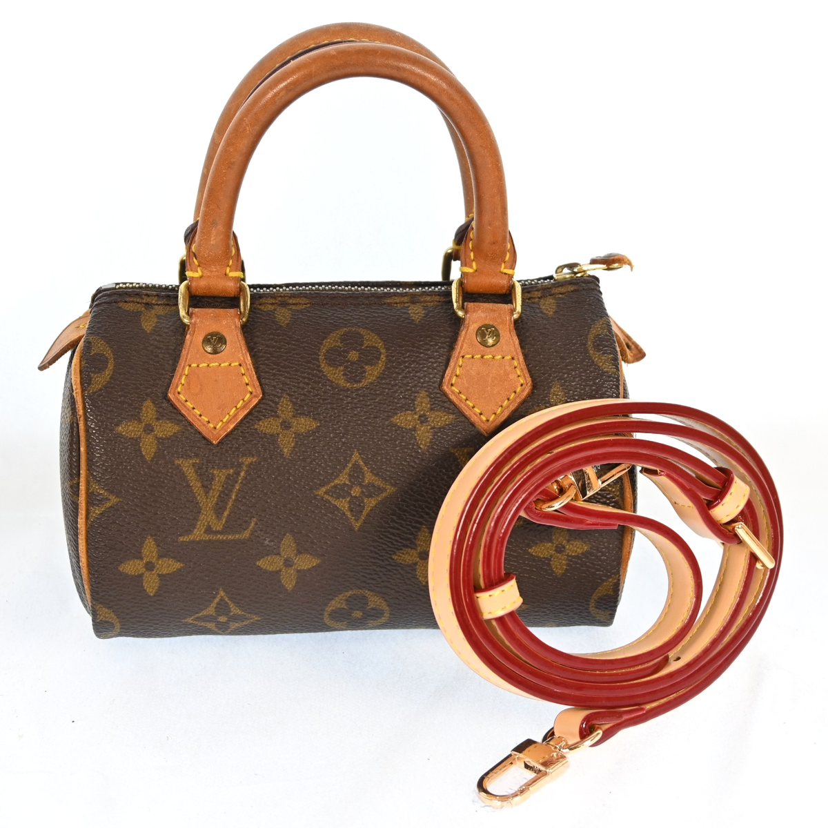 Auth Louis Vuitton Monogram Mini Speedy Hand Bag Purse M41534 LV - Main Image