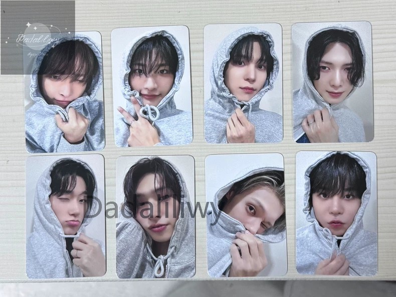 ATEEZ 12TH MINI ABLUM Golden Hour Part.3 MAKESTAR MS Sudadera con Capucha Tarjeta Fotográfica Oficial