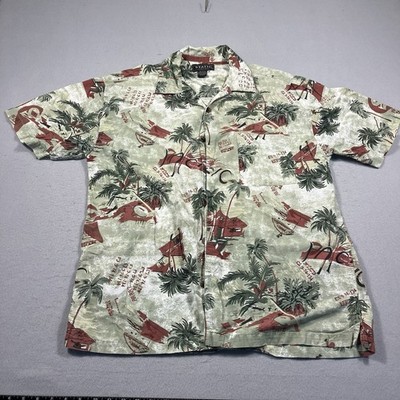 Static Brand Men's Size XL Made in Saudi Arabia Button Up Short Sleeve Shirt