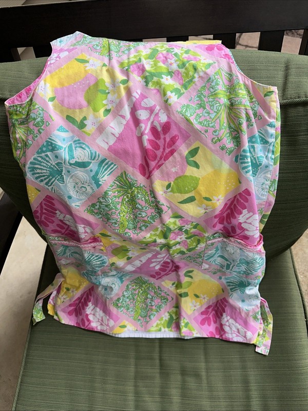 Girls Lily Pulitzer Sleeveless Dress With Pockets And Ties Size 10