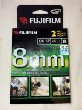 2 Pack - FujiFilm 8mm Videocassettes 120 Min  P6-120 Sealed 