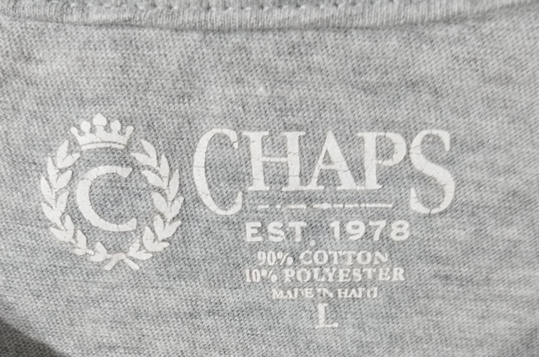 Chaps Ralph Lauren Graphic T-Shirt Grey Stony Creek Reservoir Mens L thumbnail 4