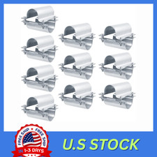 10 Set 1-3/8" Greenhouse Cross Grid Connector, Pipe Clamps for Chain Link Fence