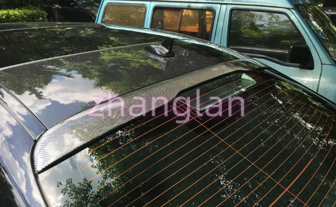 Reacondicionamiento de alerón de techo trasero de fibra de carbono real para Benz W222 S63 S65 2014-2020 Foto 4 de 4