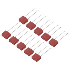 15Pcs DIP Mounted Miniature Square Slow Blow Micro Fuse, 6.3A 250V, Red