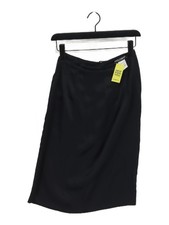 Dolce & Gabbana Women's Midi Skirt W 25 in Black 100% Silk Midi A-Line