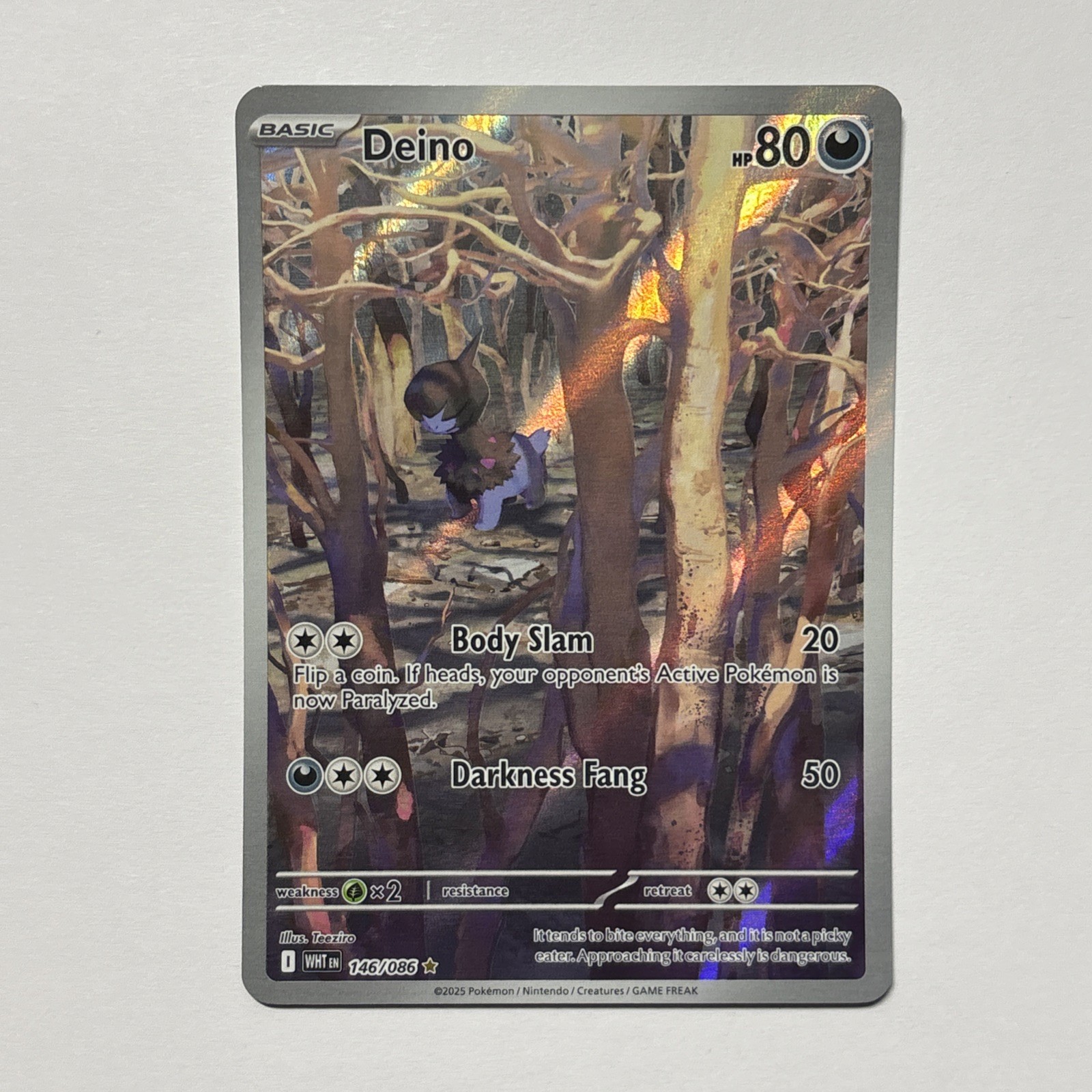 Deino Illustration Rare SV: White Flare 146/086 NM