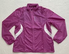 Brooks Womens LSD Light Jakcet II Windbreaker Packable Reflective - Berry - XL