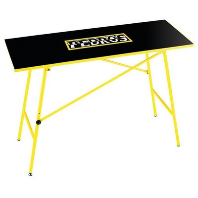 workbench 120x47x82 cm height adjustable yellow PEDROS Workshop
