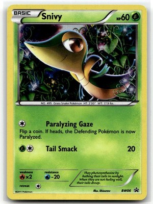 Snivy BW06 Promo Black And White Promo Pokemon Holo NM/M