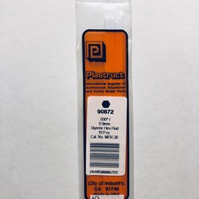 Plastruct 90872 Styrene Hexagon Rod 0.030"x 10" 10 