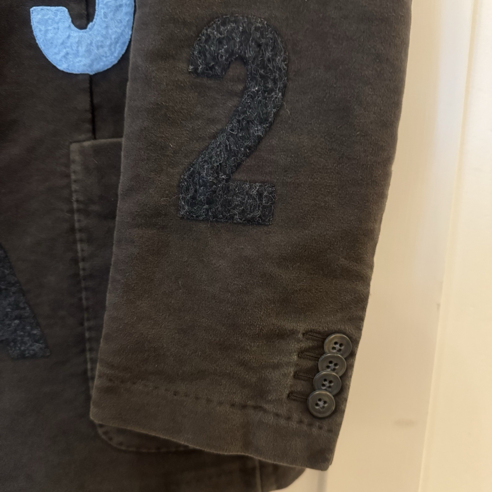 Boglioli Italy Patchwork Narrative Jacket Size:M … - image 15