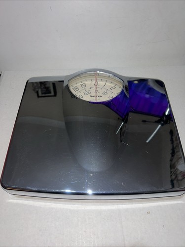 Salter Mechanical Bathroom Scales Easy Read Analogue Dial Adjustable Max 130kg - Picture 1 of 8