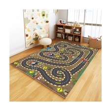 Kids Rug Car Rugs for Kids Toy Cars Play Mat City Life Road Rug for Cars Fun ...