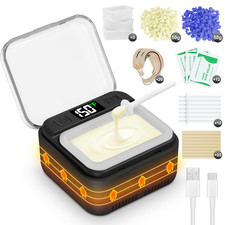 Nose Wax Kit Men,Nose Hair Waxing Kit with Adjustable LED Display,Ear Hair Remov