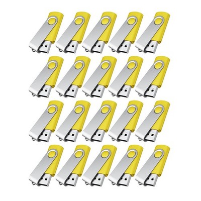20x USB 2.0 Stick 4 GB Speicherstick Flashdrive Speicher Memory Gelb 20er Set