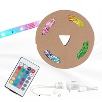 Led Band Led Stripe 10 Meter Rgb Dimmbar Farbstopp 24W Selbstklebend Briloner