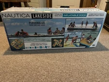 Brand New! Nautica Lakeside 11ft Inflatable Floating Dock with Hand Pump