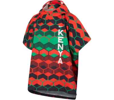 Nike Team Kenya Marathoner Poncho Jacket Running Kipchoge Unisex S/M  CV0401-673