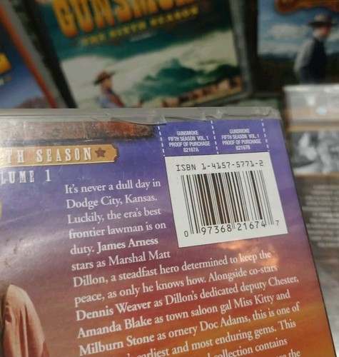 Gunsmoke Series Seasons 5 & 6 DVD Lot Plus Volume 1 Of Season 4 - Picture 4 of 12