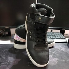 Fila Vulc 13 Mid Top Black/White Sneakers Lace Up 5CM00662-013-Women size 8.5