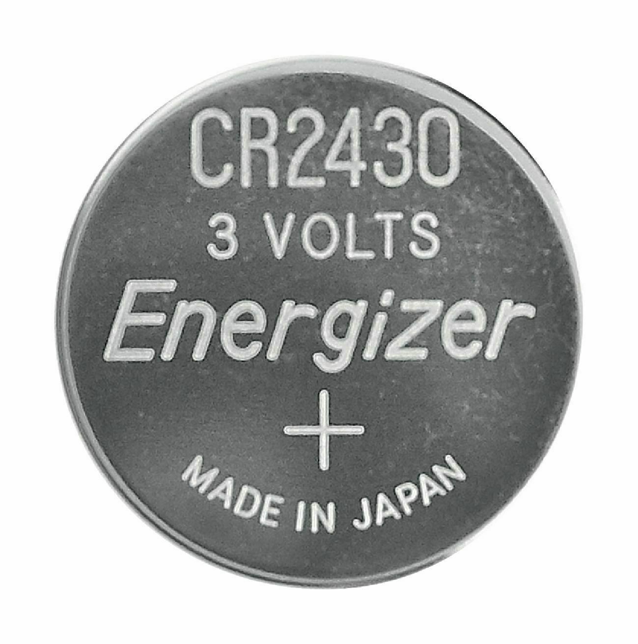 Energizer Fresh Lithium Button Cell Battery CR2430 CR2430 3V 2 Pack