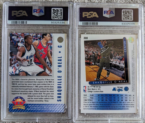 PSA Graded Basketball Cards Lot Kobe Bryant Shaquille O'Neal Chauncey Billups UD - Picture 5 of 9