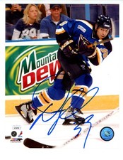 Doug Weight Signed 8x10 Photo File JSA COA Blues Oilers Islanders Rangers Cup