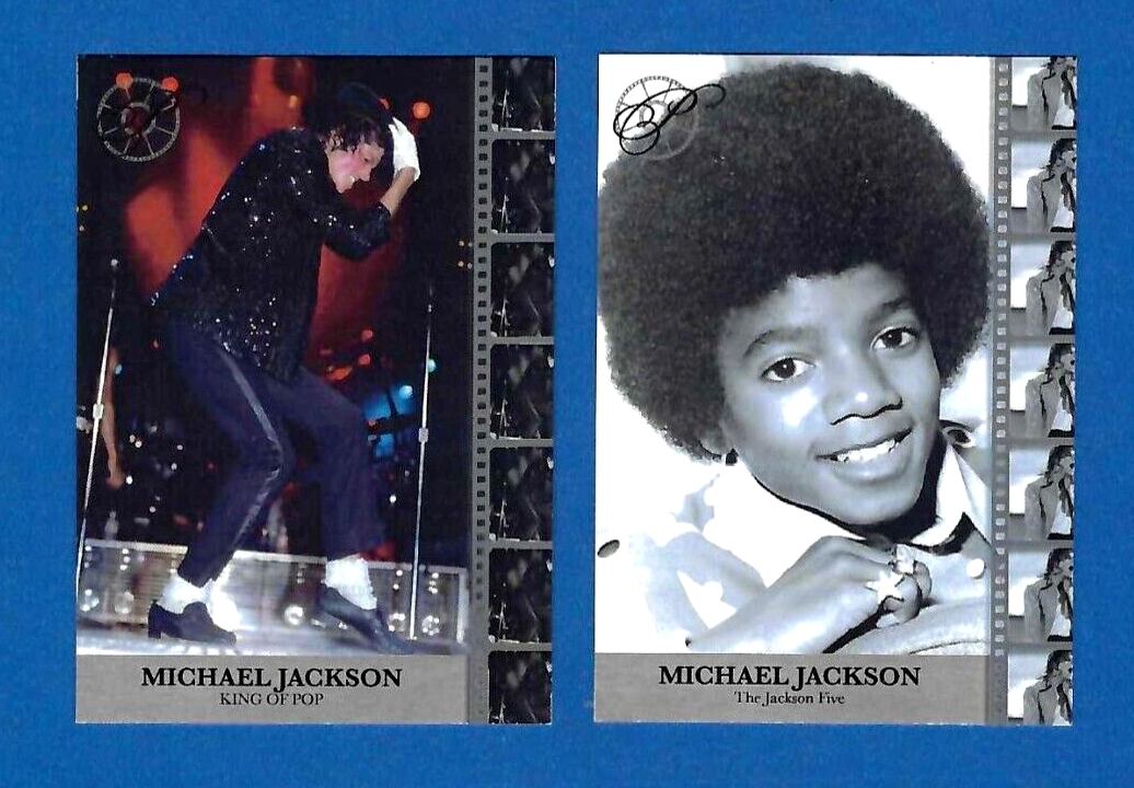 2) MICHAEL JACKSON 2009 Premium Sports Trading Card LOT | eBay