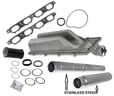 Collapsible Coolant Water Transfer Feed Pipe (Stainless Steel) + Kit for BMW V8