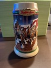 1998 Budweiser Holiday Christmas Stein Beer Mug “Grant's Farm Holiday" — photo 1