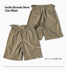 British Army Gurkha Shorts 70s Men Khaki Pants Chino Drill Military Short Pants
