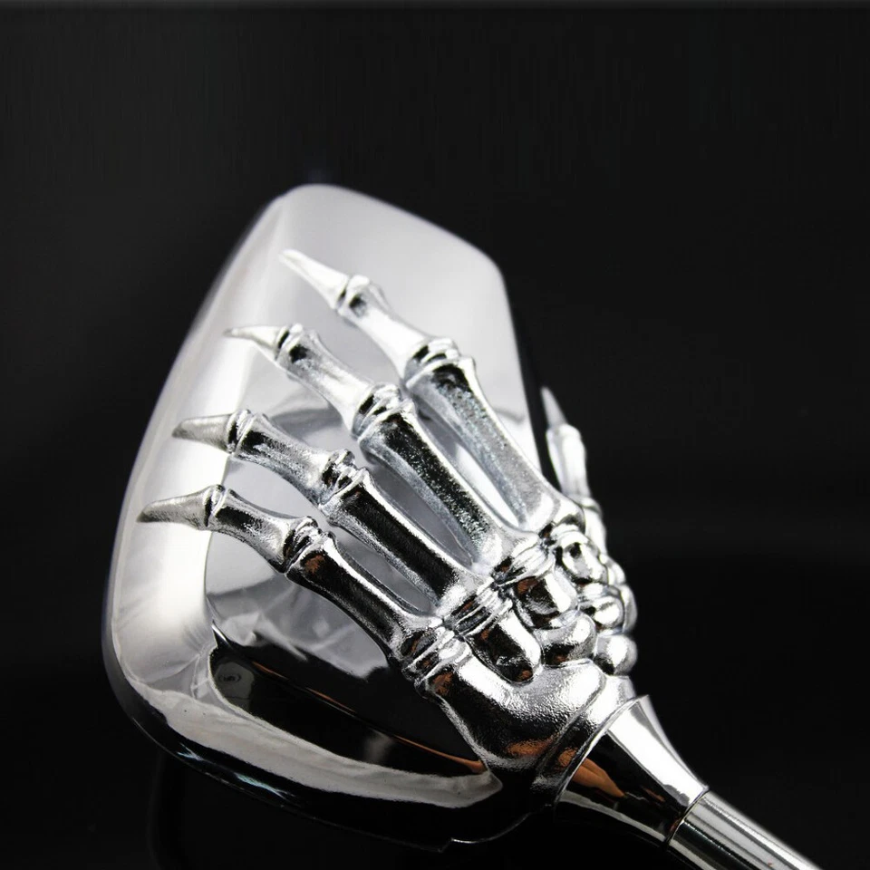 Espejos retrovisores Chroe Skull para motocicleta Honda VTX1300R VTX1800 VT750 VT1100 Foto 2 de 4