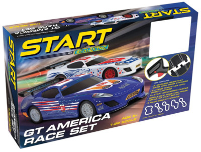 Scalextric Start GT America 1:32 Scale Slot Car Race Track Set C1411T