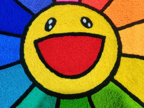 Takashi Murakami Flower Floor Mat Washable Area Runner Rugs Living Room Carpet - Bild 4 von 6