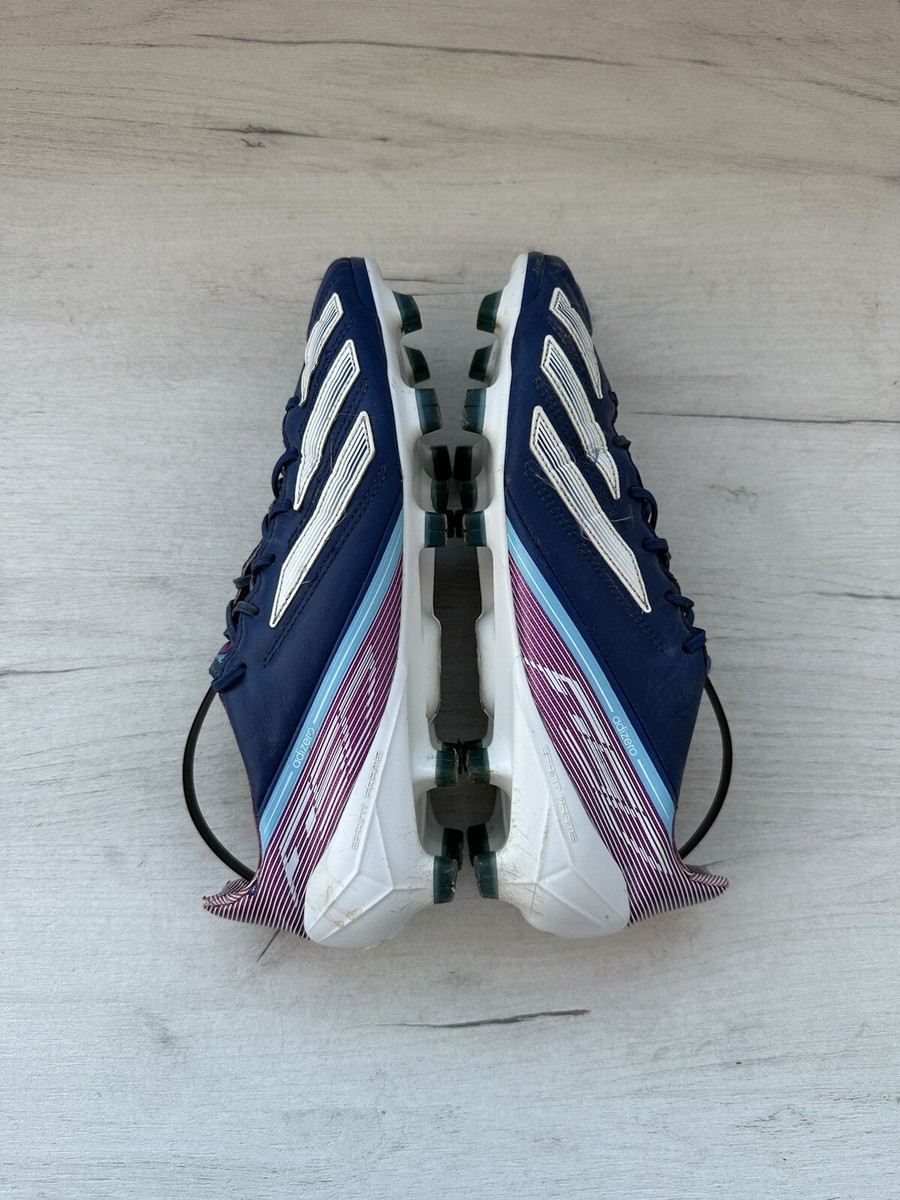 Adidas F50 Adizero Leather Navy Blue Soccer Cleats Boots US8 1/2