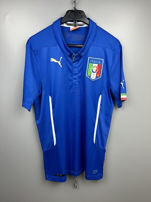 PUMA イタリア代表 サッカーシャツ M ITALY NATIONAL TEAM 2014-15 HOME SHIRT PUMA 744288 JERSEY SOCCER