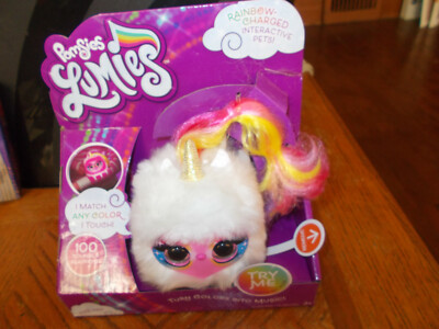 Pomsies Lumies Rainbow Charged Interactive Pet Pixie Pop New