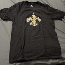 New Orleans Saints Shirt Youth Size Extra Large XL Black Gold Short Sleeve NFL
