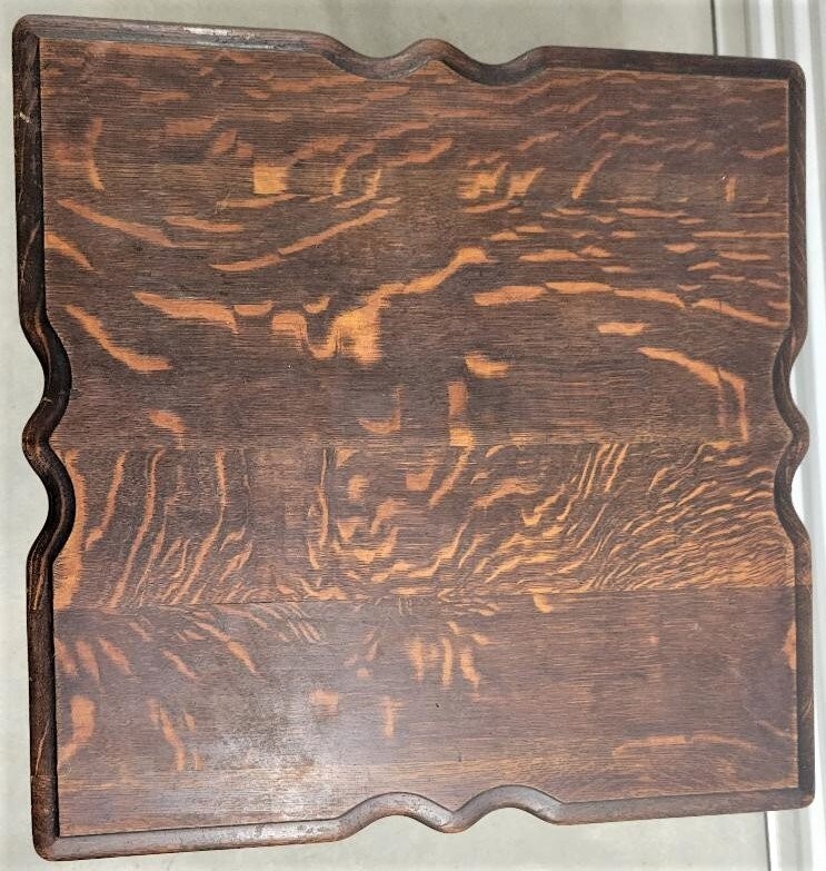 Vintage Tiger Oak Side Table eBay