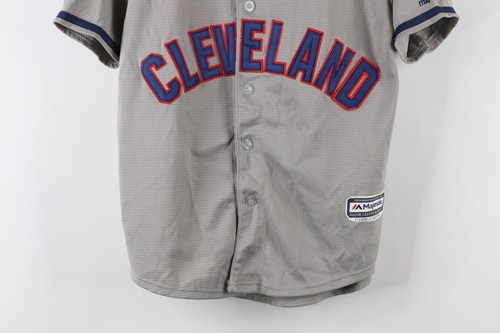 Majestic Boys Large Jason Kipnis Cleveland Indians Baseball Jersey Gray #22 - Picture 3 of 12